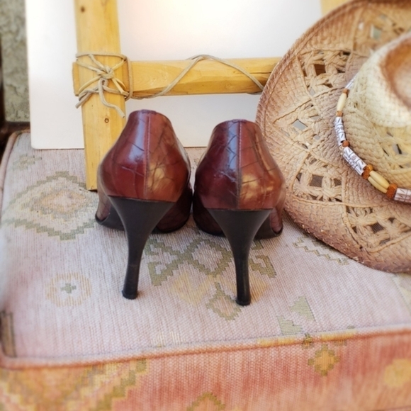 Giuseppe Zanotti Vintage Brown Croc Embossed - Picture 16 of 16